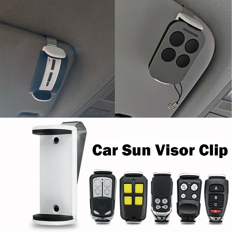 

Newest Car Key Holder Car Sun Visor Clip 47mm-70mm Adjustable Garage Door Gate Remote Control Clip Transmitter Command Holder