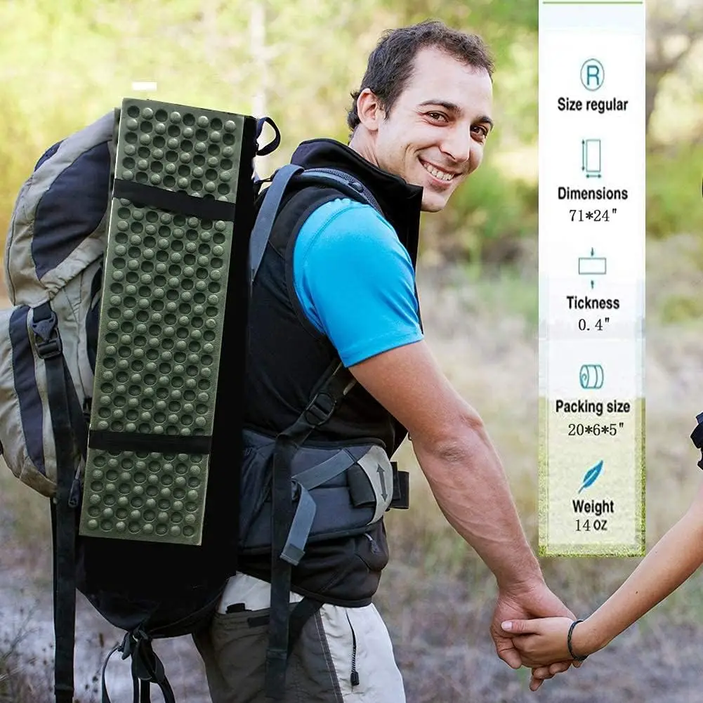 Moisture-Proof Pad Tent Sleeping Pad Tent Mat Foam Camping Mat Folding Picnic Mat Soft Compact Cushion Foldable Backpack 4