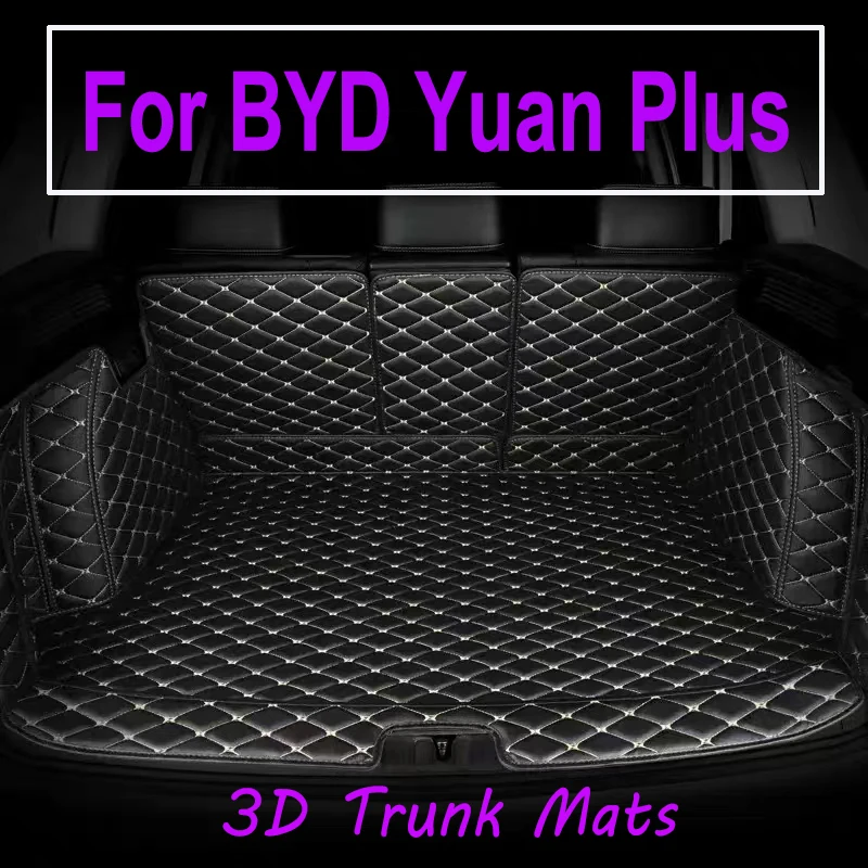 

Коврик для заднего багажника BYD Yuan Plus Atto 3 2021 ~ 2023, автомобильные Нескользящие коврики, автомобильный коврик, полный комплект, автомобильные коврики, аксессуары для автомобиля
