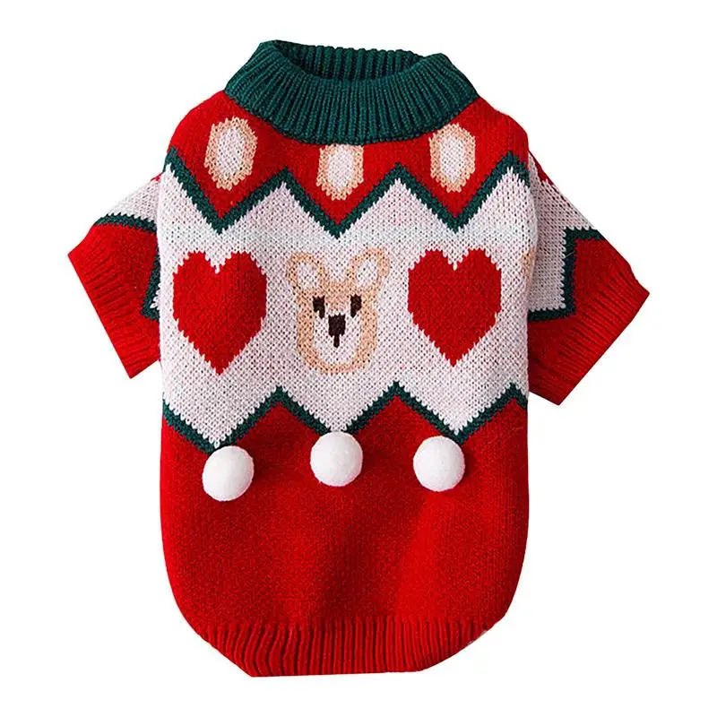 

Christmas Dogs Sweaters soft warm winter pets sweater decorative christmas dogs outfit Knitted Pet dog clothes for christmas