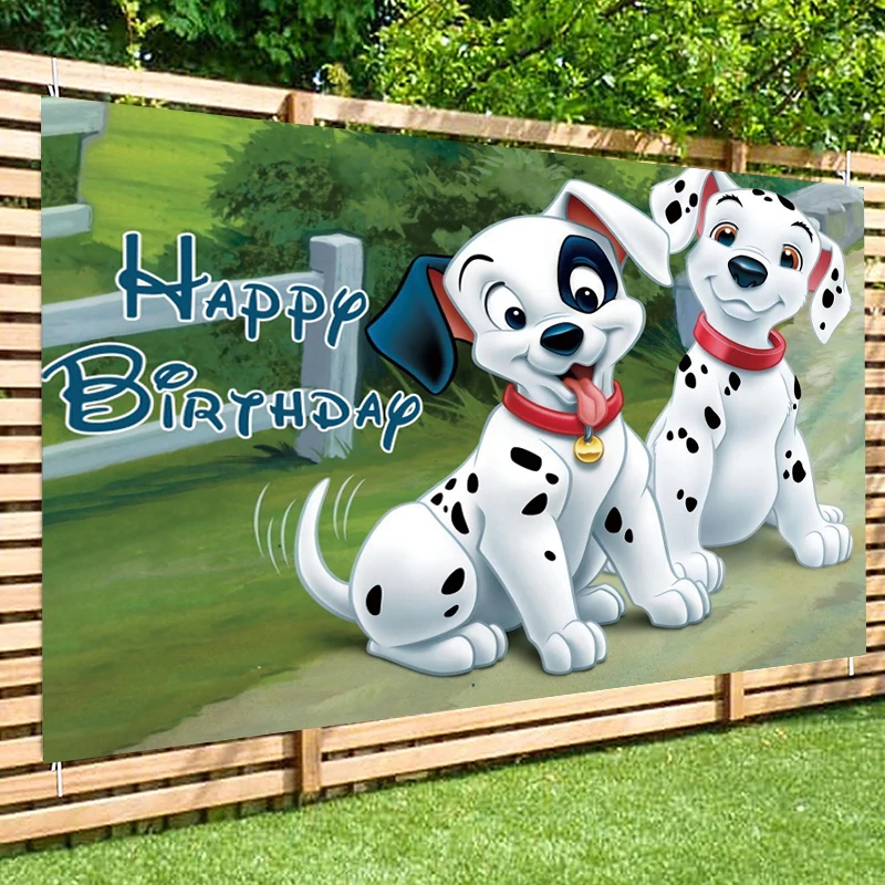 Disney 101 Dalmatians Backdrop Birthday Party Decorations Banner