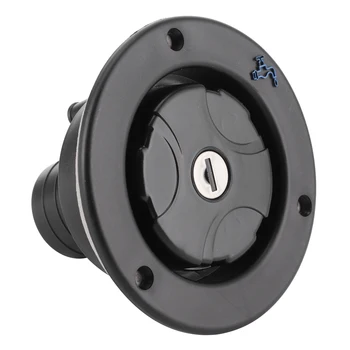 Gravity Freshwater Inlet Lockable Leakproof Water Filler Cap For Door Plate with 30-40mm RV Caravan Motorhome Accessories 2