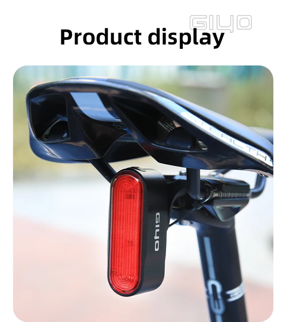 GIYO Smart Fahrrad Bremslicht Rücklicht USB Radfahren Licht Fahrrad La –  Pogo Cycles