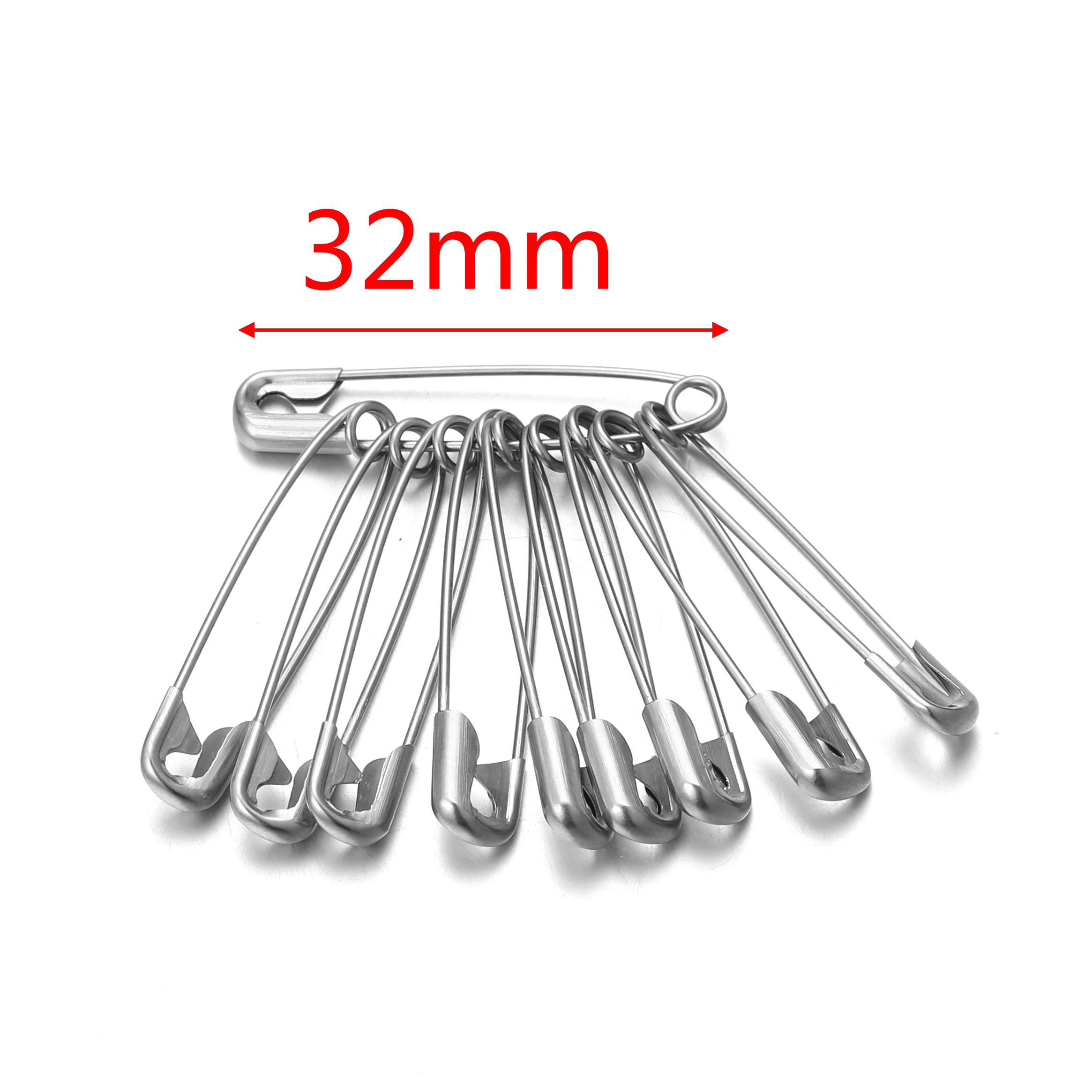 50pcs Stainless Steel Safety Pins Large and Small Bulk Pins Sewing Tool for  Clothing Decoration Brooch Fixing Craft Making - AliExpress