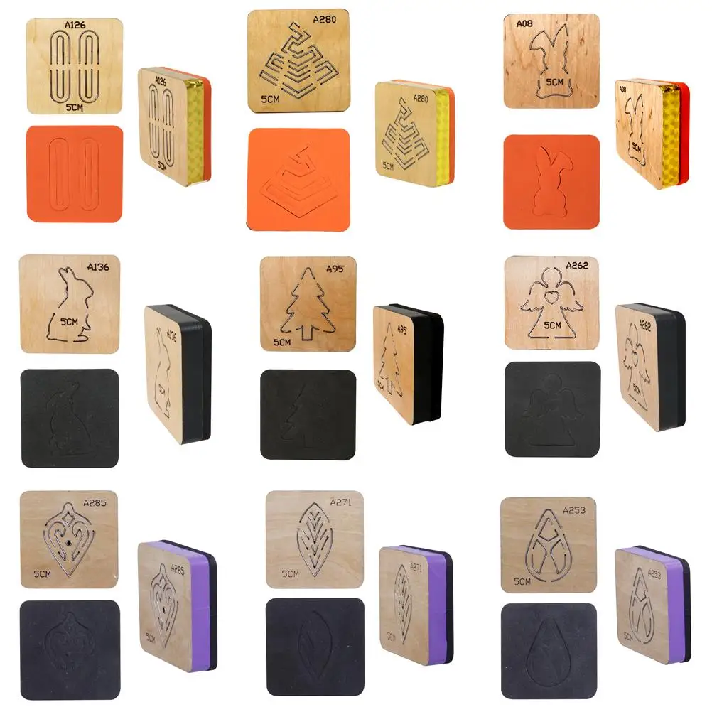 5cm Diy 칼 금형 활 나무 절단 다이 가죽 절단 금형 헤어 클립 일반적인 빅 샷 및 기계에 적합