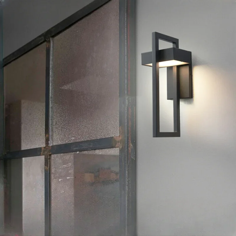 

Modern Minimalist Outdoor LED Waterproof Wall Lamp Balcony Outdoor Villa Door Wall External Wall Terrace Rainproof Wall Light