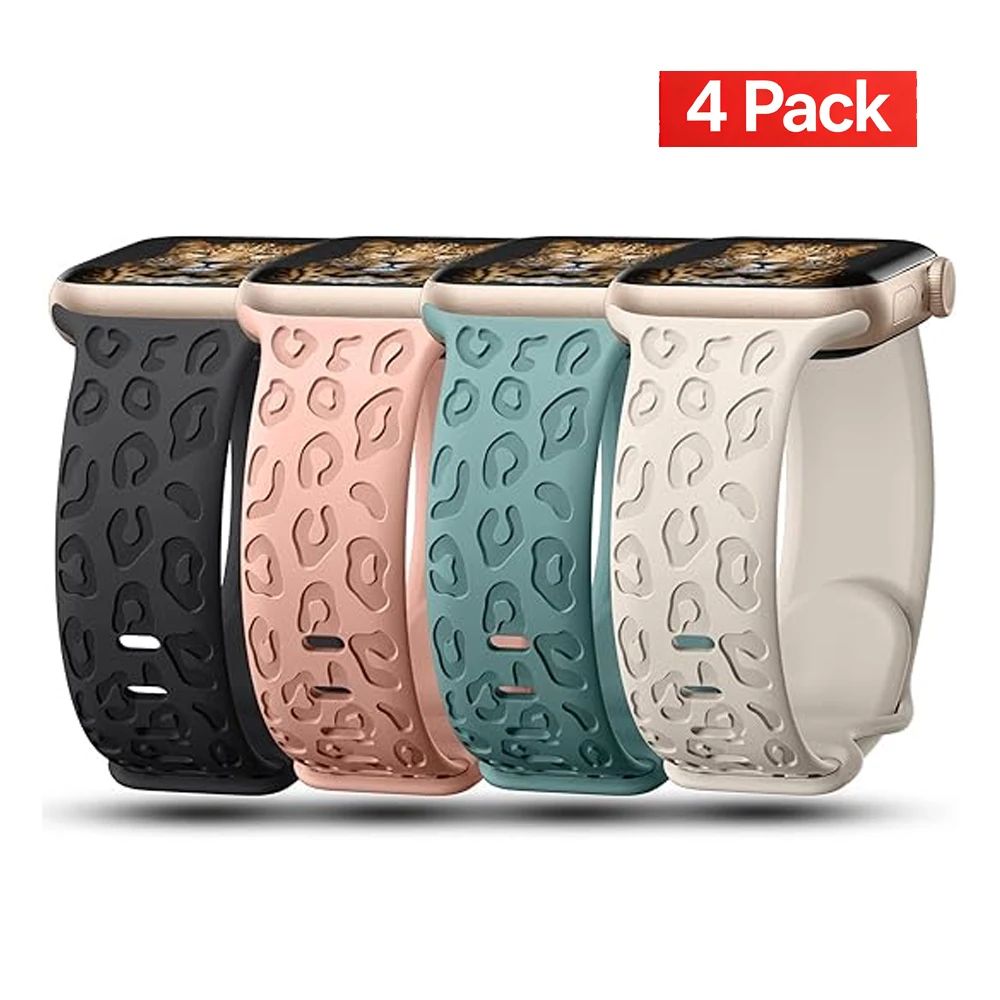 ตัวเลือกสินค้า สายนาฬิกา Apple Watch ยืดหยุ่น สลักลาย หลายขนาด