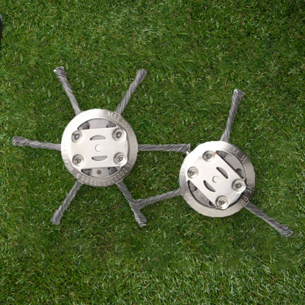 2 PCS Garden Weeding Brush Replacement Removal Rust&Moss Brushcutter Wire Weed Blade Steel Wire Wheel Head Lawnmover Power Tool