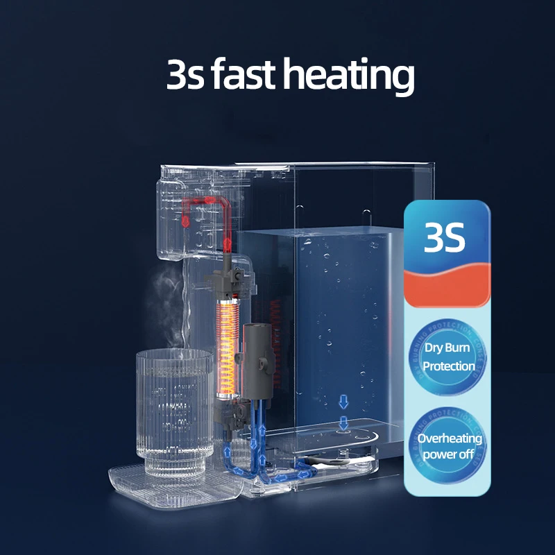 Distributeur d'eau à chauffage instantané 2000 W Pompe électrique 3 s Distributeur de chaleur rapide Distributeur de bouteilles Bouilloire électrique 3 L 220 V_voghion.com