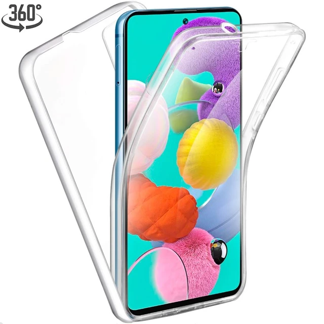 Pack Protection 360° Samsung Galaxy A41 : Coque Transparente +