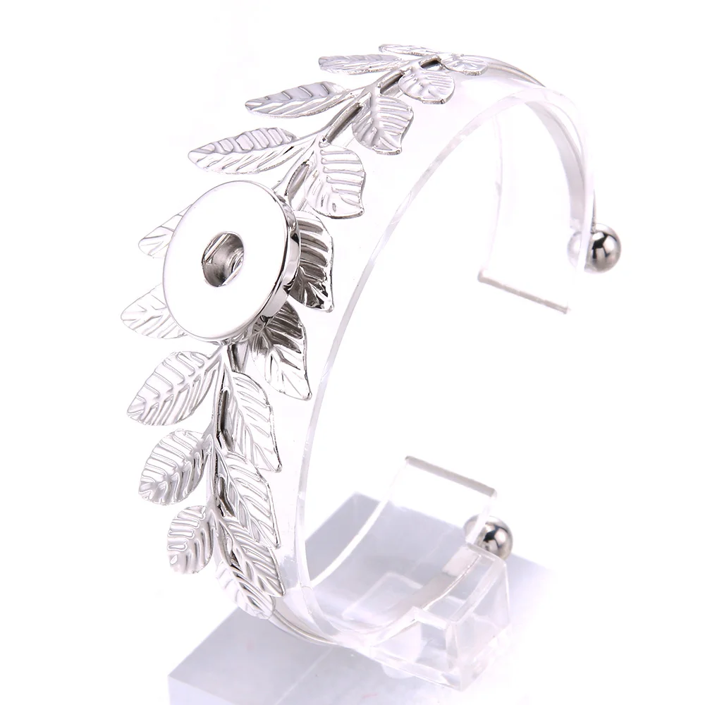 Bangle Bracelet Snap Buttons 18MM Snaps Jewelry Women's DIY Bracelet