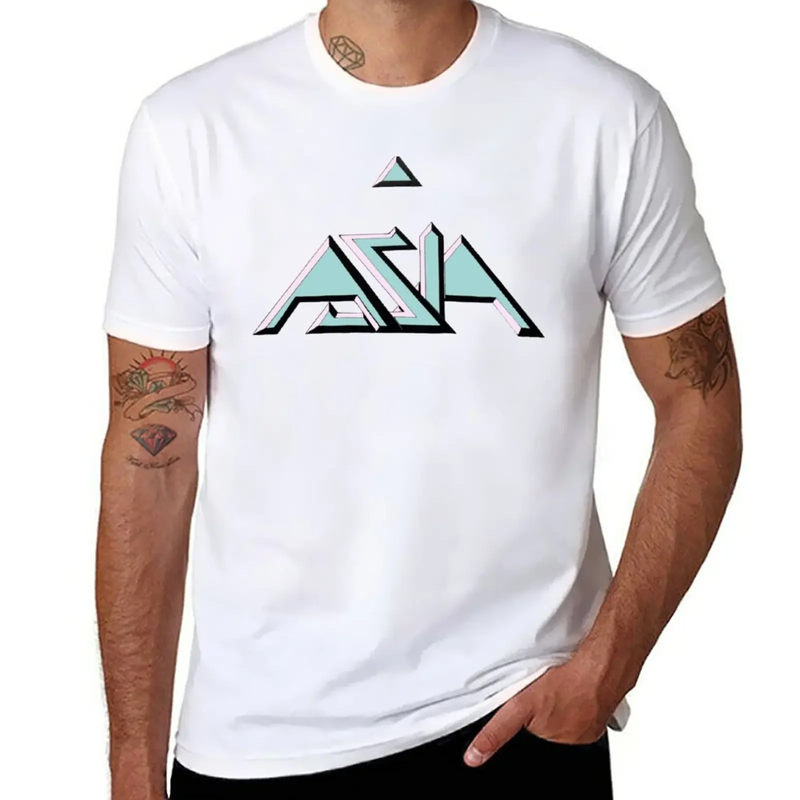 

Asia 80s Colors T-Shirt plus sizes kawaii clothes mens white t shirts