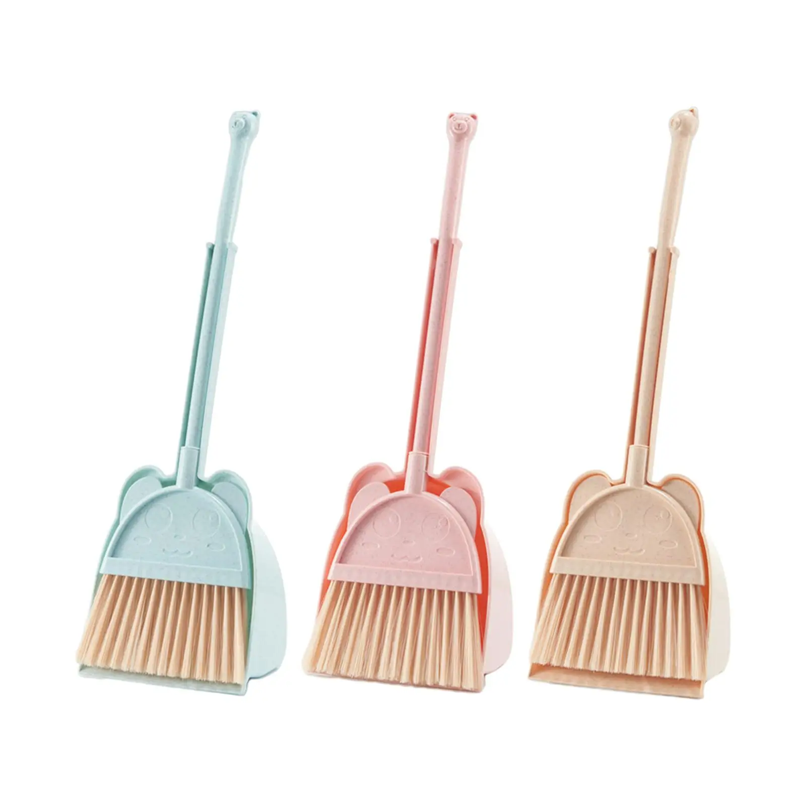 

Children Cleaning Broom Dustpan Set, Kids Broom and Dustpan Set Pretend Play