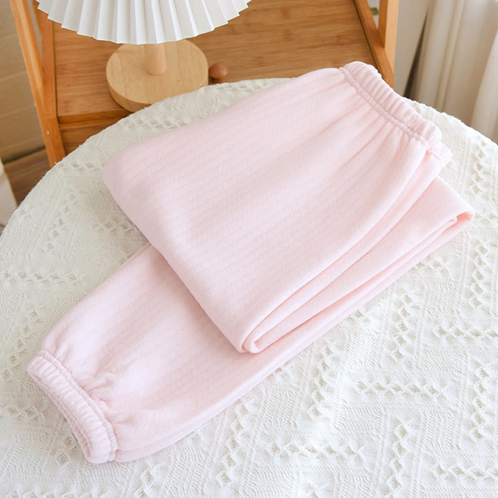 

Womens Soft Warm And Comfortable Stretch Pajamas Casual Pants Pajamas Thickened Thermal Pants For All-Math Plain Basic Jogging