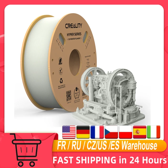 CREALITY 3D Printer Materials Hyper Series PLA Filament 1.75mm 1KG Better  Fluidity Faster Cooling High Precision For FDM Printer