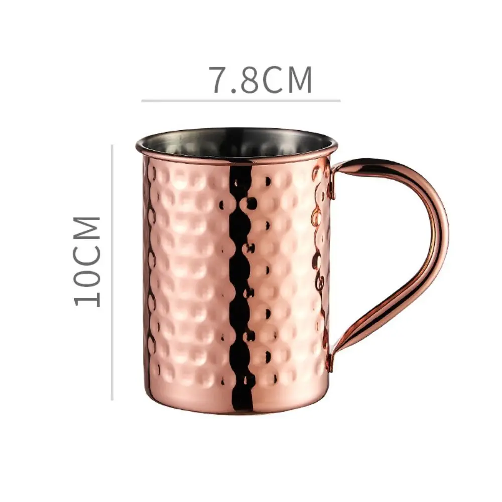 Copper Moscow Mule Mug Stainless Steel Silver Beer Coffee Cup