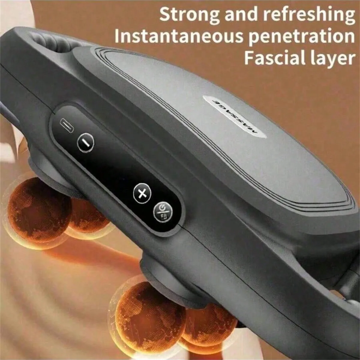 Fascia Gun Six-Head Muscle Relaxation Massage Professional Grade Wireless Waist Back Massager Deep High Frequency Vibration