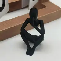 Minimalist Desk Ornament 3d Printed Thinker Sculpture Abstract Meditator Figurine Collectible Desktop Decor for Home Office - Image 5