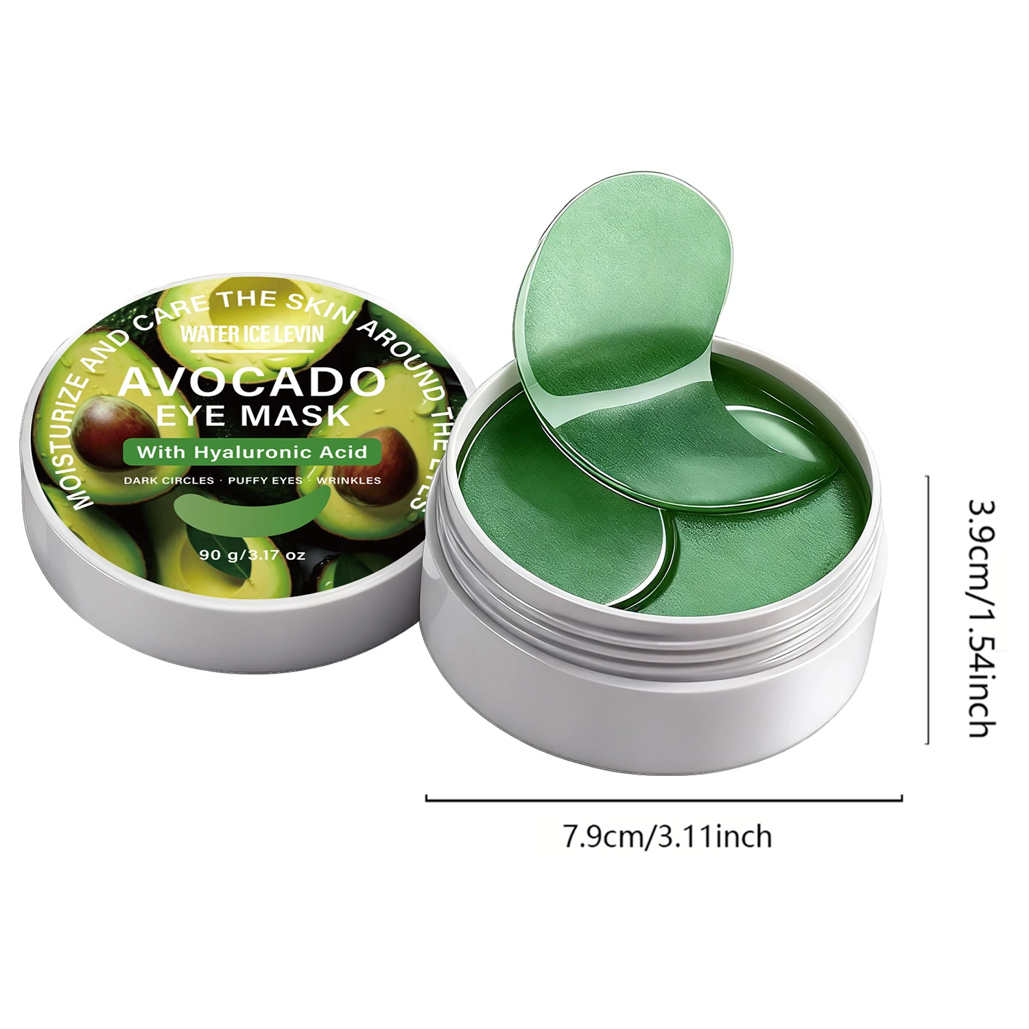 Masque yeux avocat acide hyaluronique contre cernes et poches_voghion.com