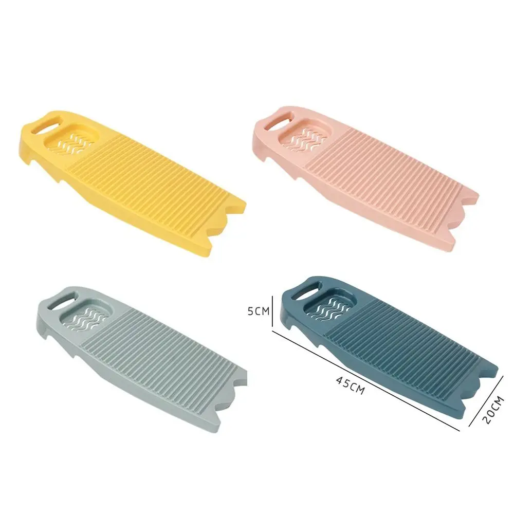 1 PCS Large Size Laundry Board Thicker Durable Plastics Washboard With Soap Trough Simple Household Washing Board
