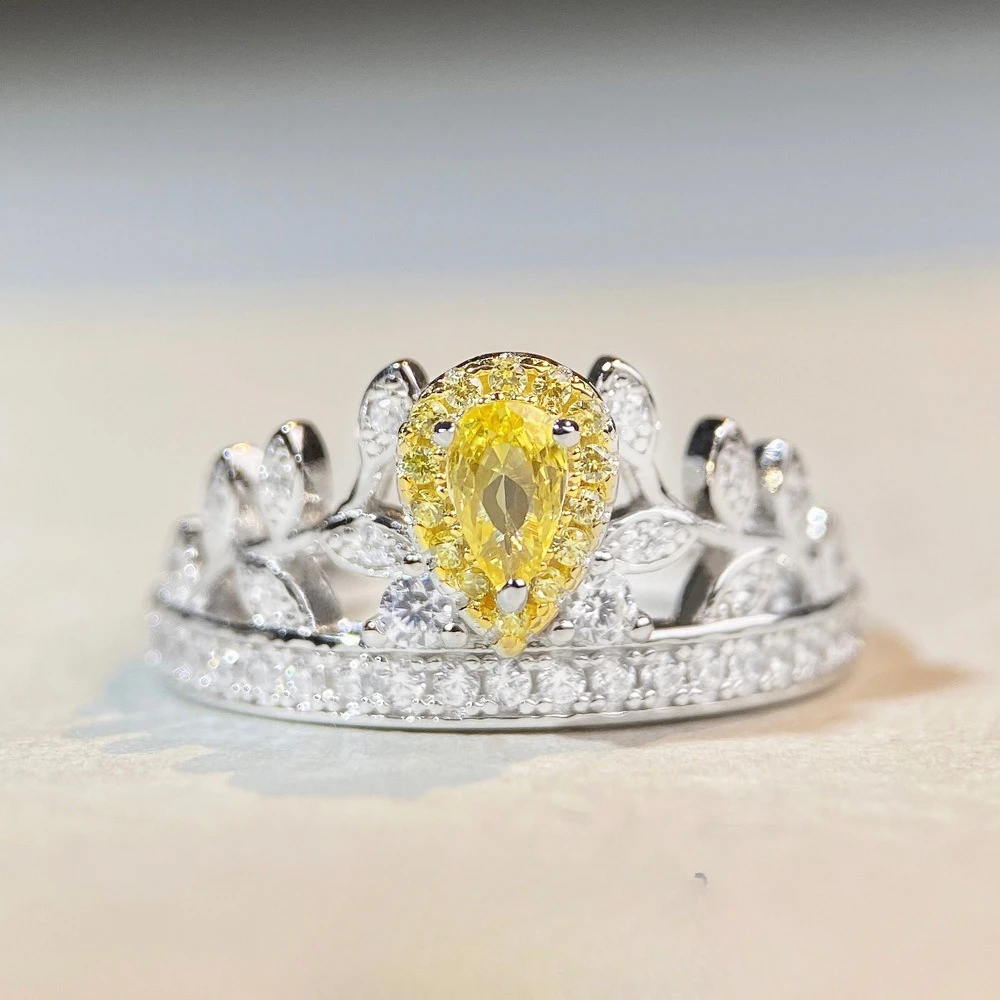 

Модные ювелирные изделия, роскошные серебряные кольца по индивидуальному заказу, 10 к/14 К/19 к, Женский обручальный комплект, Подарок на годовщину или день рождения, Лидер продаж