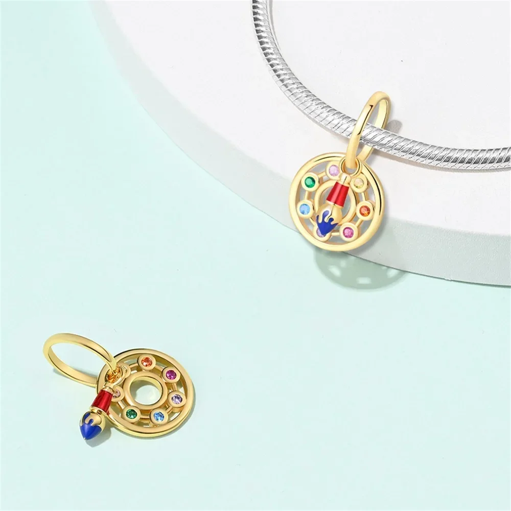 Art Series Painter Charms Brush Pigment Color palette Bead Fit Diy Original Bracelets Charms Lucky Jewelry Gifts Diy Accessories