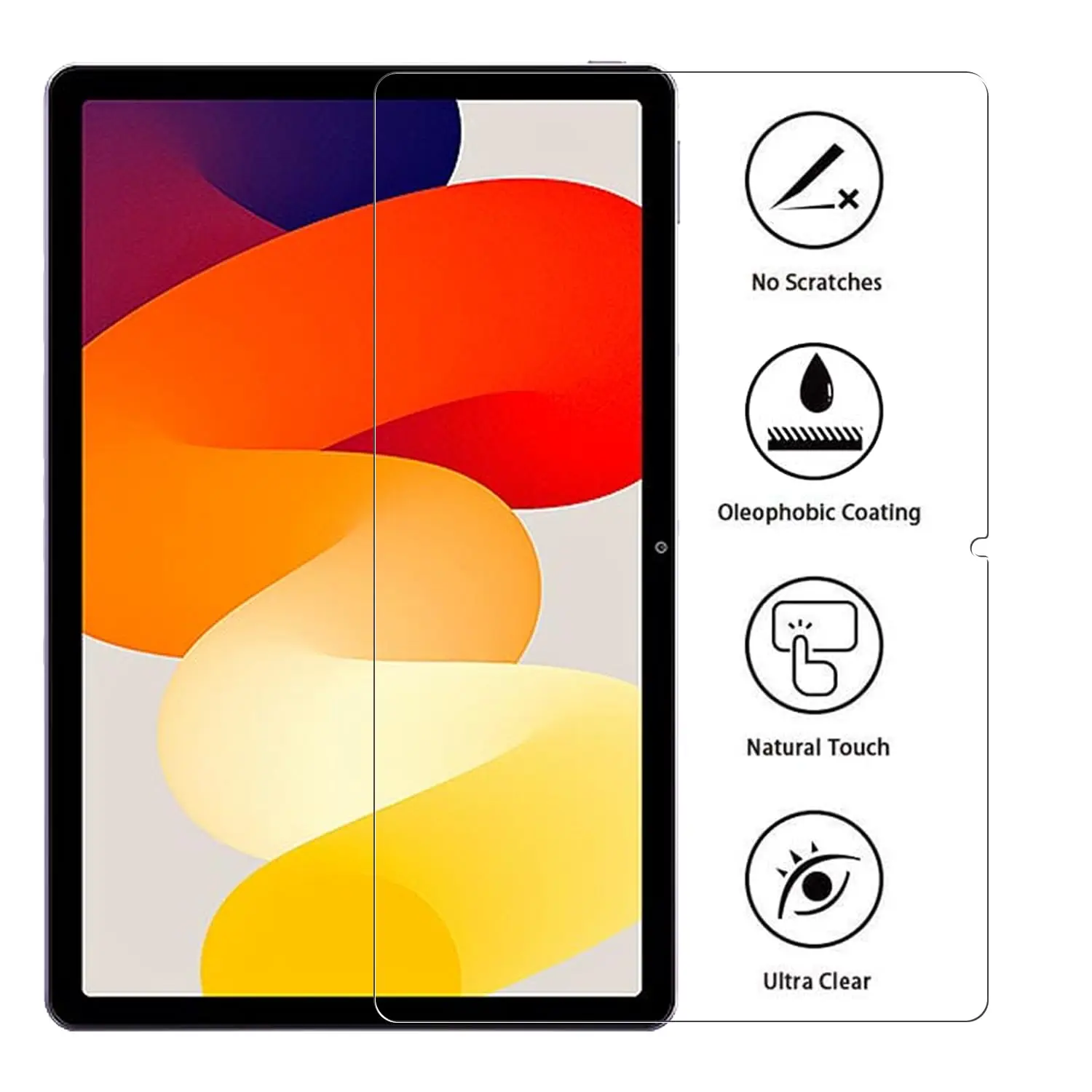 Pellicola In Vetro Temperato 9H Per Xiaomi Redmi Pad 10.61″ – Trasparente, Protezione Schermo