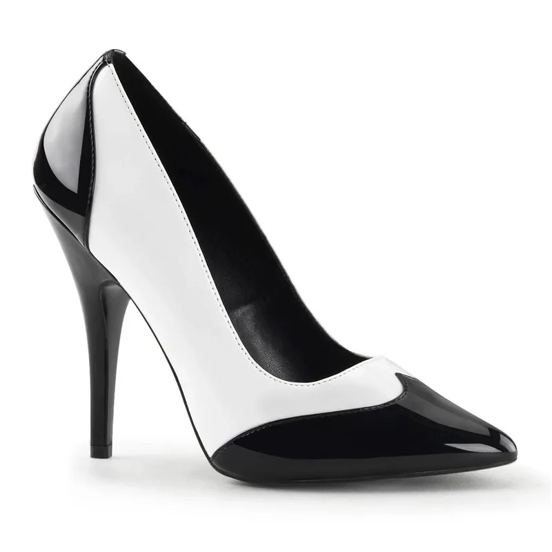 New Spring Autumn Casual Women's 13CM Thin High Heels Shoes Patent Leather Slip on Waterproof Fashion Party Women Shoes
