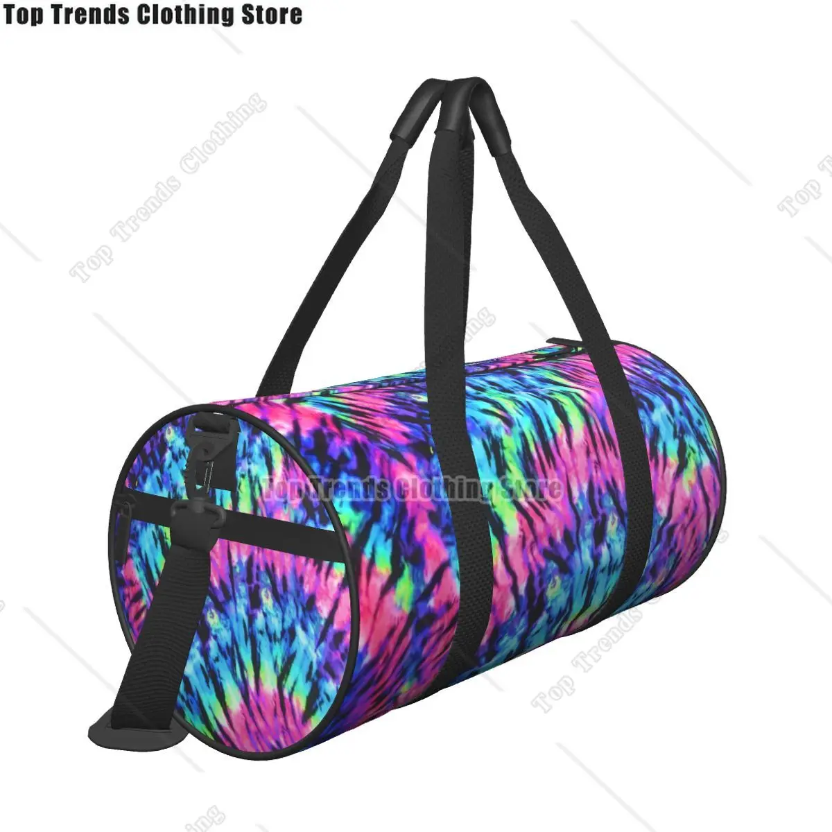 Funny Tie Dye Gym Bag Colorful Print Travel Training Sports Bags Male Female Capacity Vintage Fitness Bag Oxford Handbags