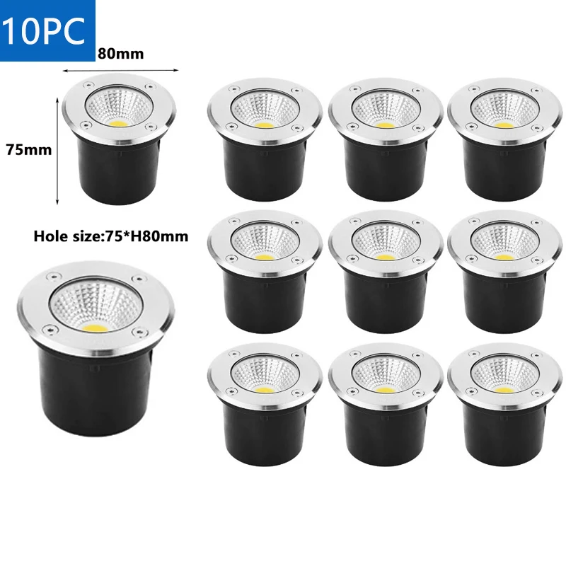 ตัวเลือกสินค้า ไฟ LED กันน้ำ IP67 สำหรับจัดสวน 6-10 ชิ้น 5W/10W/15W