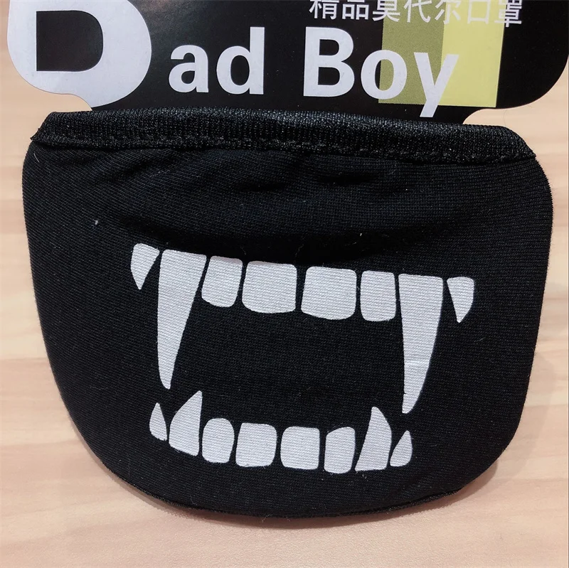 Reusable Washable Cartoon Face Cotton Mask - Dustproof, Anti-Pollution Fabric Mask