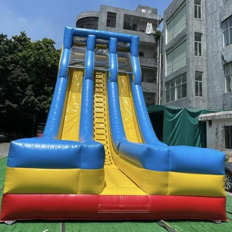 Inflatable Slide Large Outdoor Double Slide Color And Size Can Be Free Blower