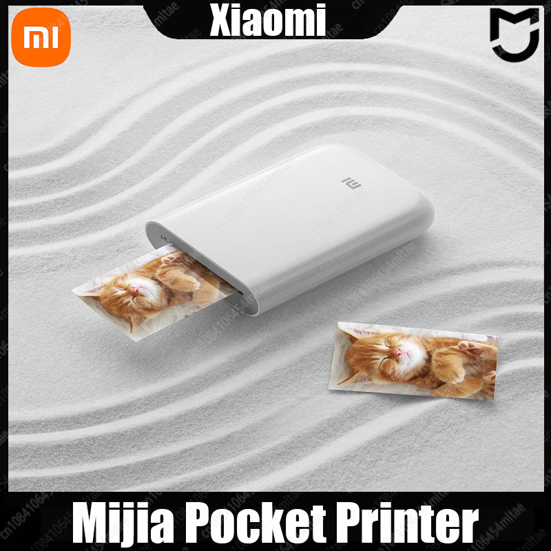 Original Portable Mini Xiaomi Pocket Photo Printer Wireless Bluetooth Thermal Print AR Video Mijia ZINK Self-adhesive Color