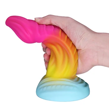 70mm Huge Anal Dildos For Women Men Gay Butt Plug Liquid Silicone Soft Anal Plug Animal Dildos Suction Cup Sex Toys 5