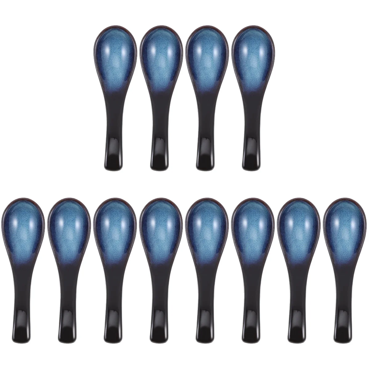 

12 Pcs Old Fashioned Cocktail Kit Ceramic Spoon Honey Porridge Retro Tablespoon Household Exquisite