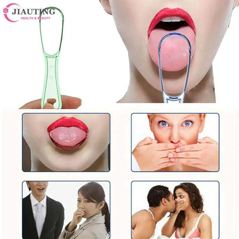 

1PC Tongue Scraper Plastic Oral Tongue Cleaner Mouth Brush Reusable Fresh Breath Maker