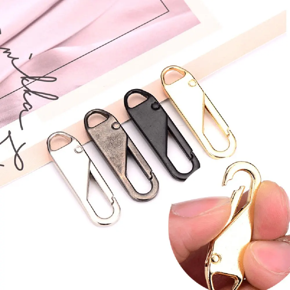 6/12pcs Zippers Head Universal Instant Zipper Repair Kit Replacement Broken Buckle Travel Bag Suitcase DIY Zipper Head