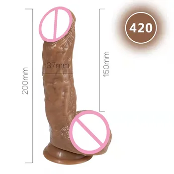 8inch Squeezing Built-in Pump Squirting Silicone Realistic Ejaculating Dildos With Suction Cup Sex Toys For Adults Woman Gay 2