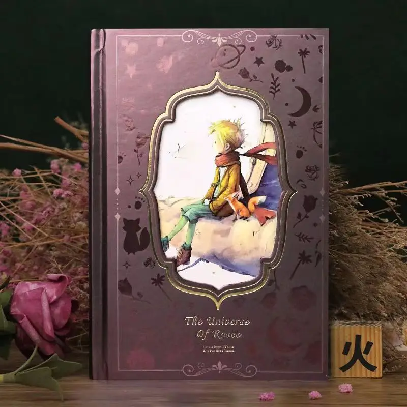 Charming Hardcover Notebook with Cute Illustrations - 128 Full-Color Pages, B6 Diary Notepad