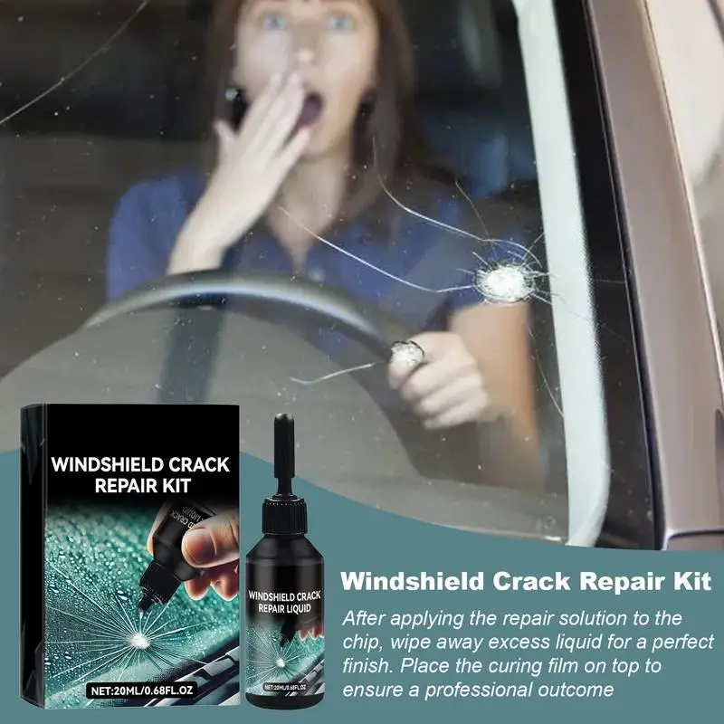 2025 Car Windshield Repair Kit For Scratches, Cracks And Chips Glass Repair Vehicle Windows Fix Tools