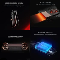 Портальная игровая консоль AYN Odin2, 7-дюймовый OLED-экран, 120 Гц, видеовыход 4K, аккумулятор 8000 мАч, воздушное охлаждение, Qualcomm 8 Gen 2 Android13 — изображение 5