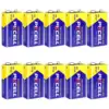 PKCELL 10PCS 6F22 9V Heavy Duty Battery Long-lasting Carbon Zinc Batteries for Detectors and Electronics 1