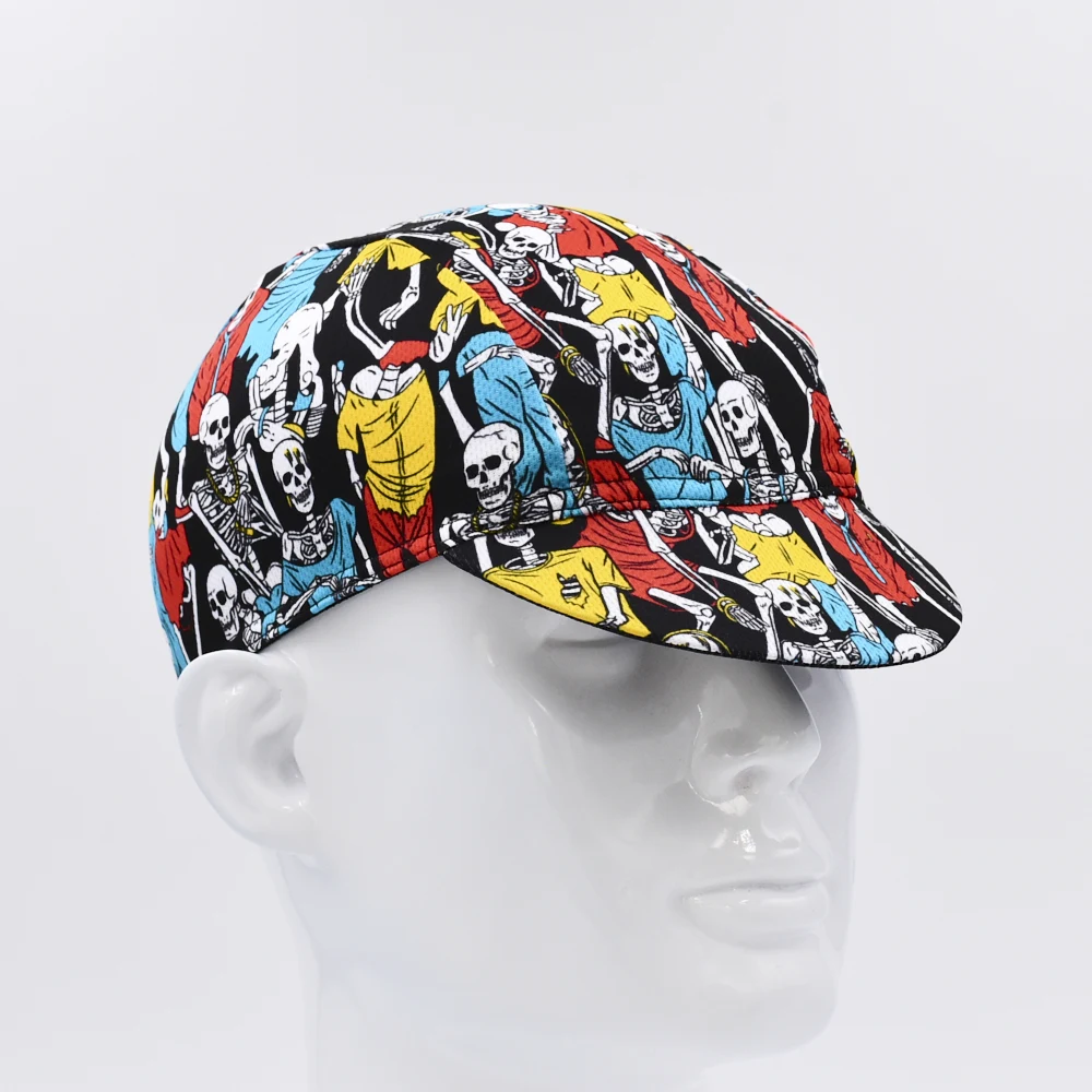 Classic Retro Men Print Cycling Caps Bicycle Quick Dry Sports Bike Hats 6