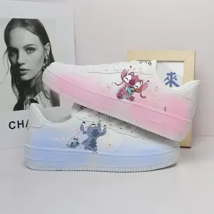 Disney-zapatos informales de princesa Stitch para niña, zapatillas  deportivas antideslizantes de fondo suave, regalo - AliExpress