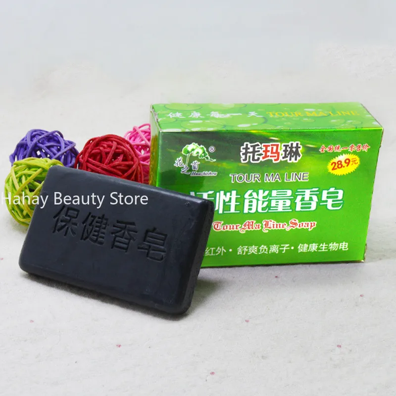Bamboo charcoal Soap Natural Face Body Care 40g