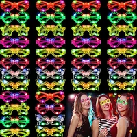 Glow In The Dark Glasses Bulk Led Light Up Glasses 2024 Wedding Decor Party Favors Glow Glasses For Kids Adults Party Supplies 1