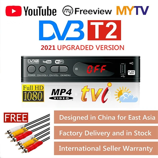 Maijiabao DVB-T2 Receptor/sintonizador de TV HD 1080P Adaptador de  decodificador de satélite para Monitor – Los mejores productos en la tienda  online Joom Geek