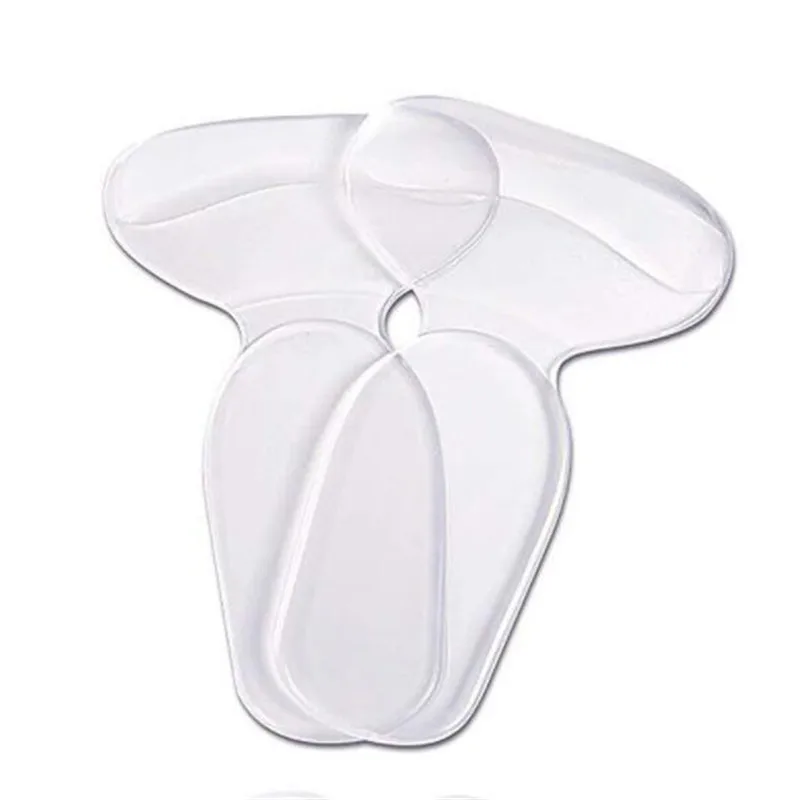 1Pair Silicone Gel Insoles Women Heel Spur Pain Relief Foot Cushion High Heels Half Insole Antiwear Protector Stickers Shoe Pads