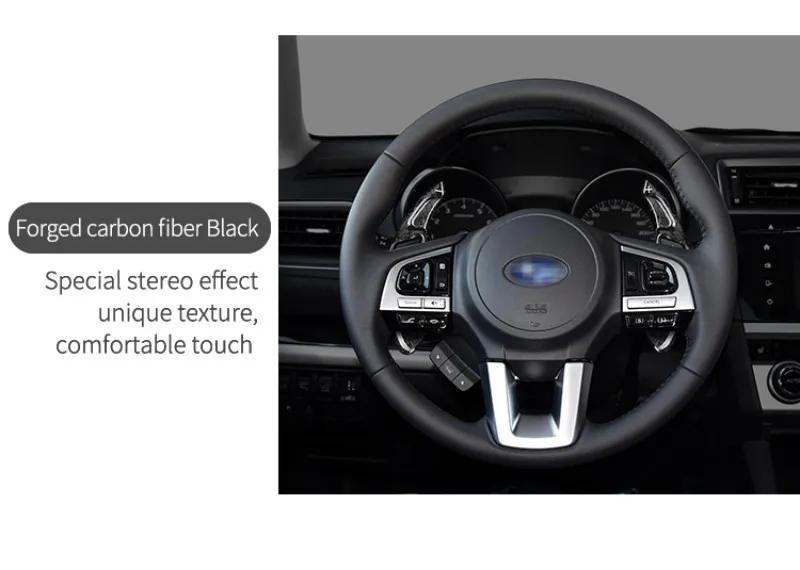 T-carbon Carbon Fiber Steering Wheel Extension Paddle Shift For Subaru Forester SJ BRZ XV Outback Legacy For Toyota GT86 FR-S