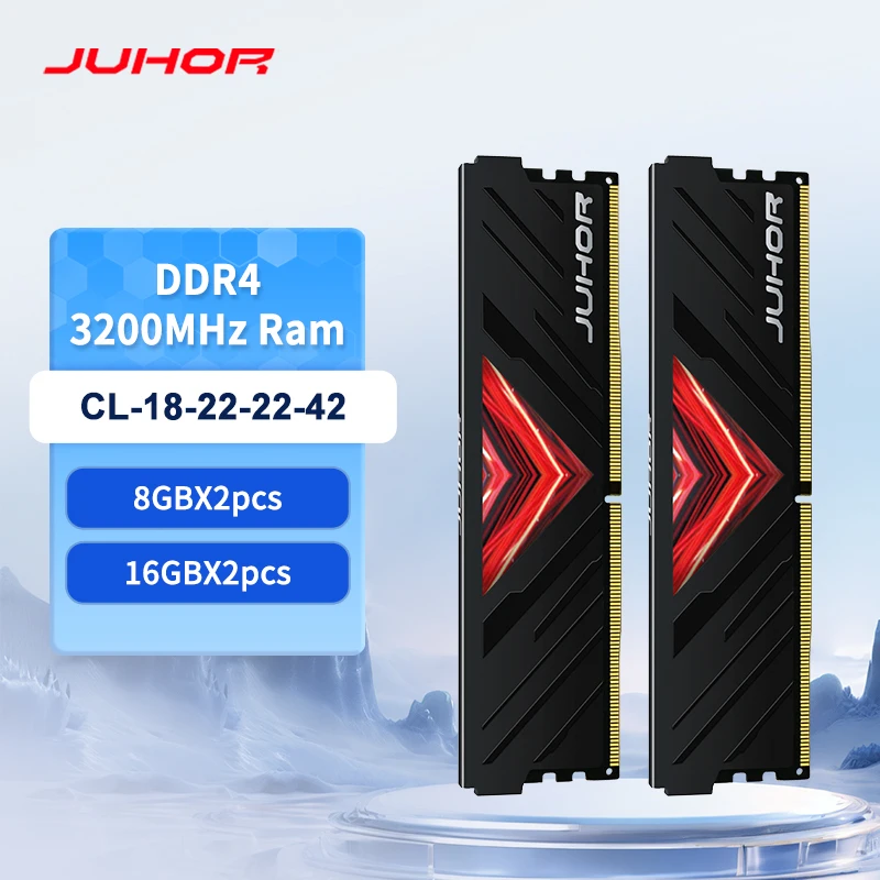 JUHOR Memoria Ram ddr4 16G 8G Desktop Memory Udimm DDR4 3200